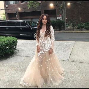 Champagne Colored Gown/Prom Dress